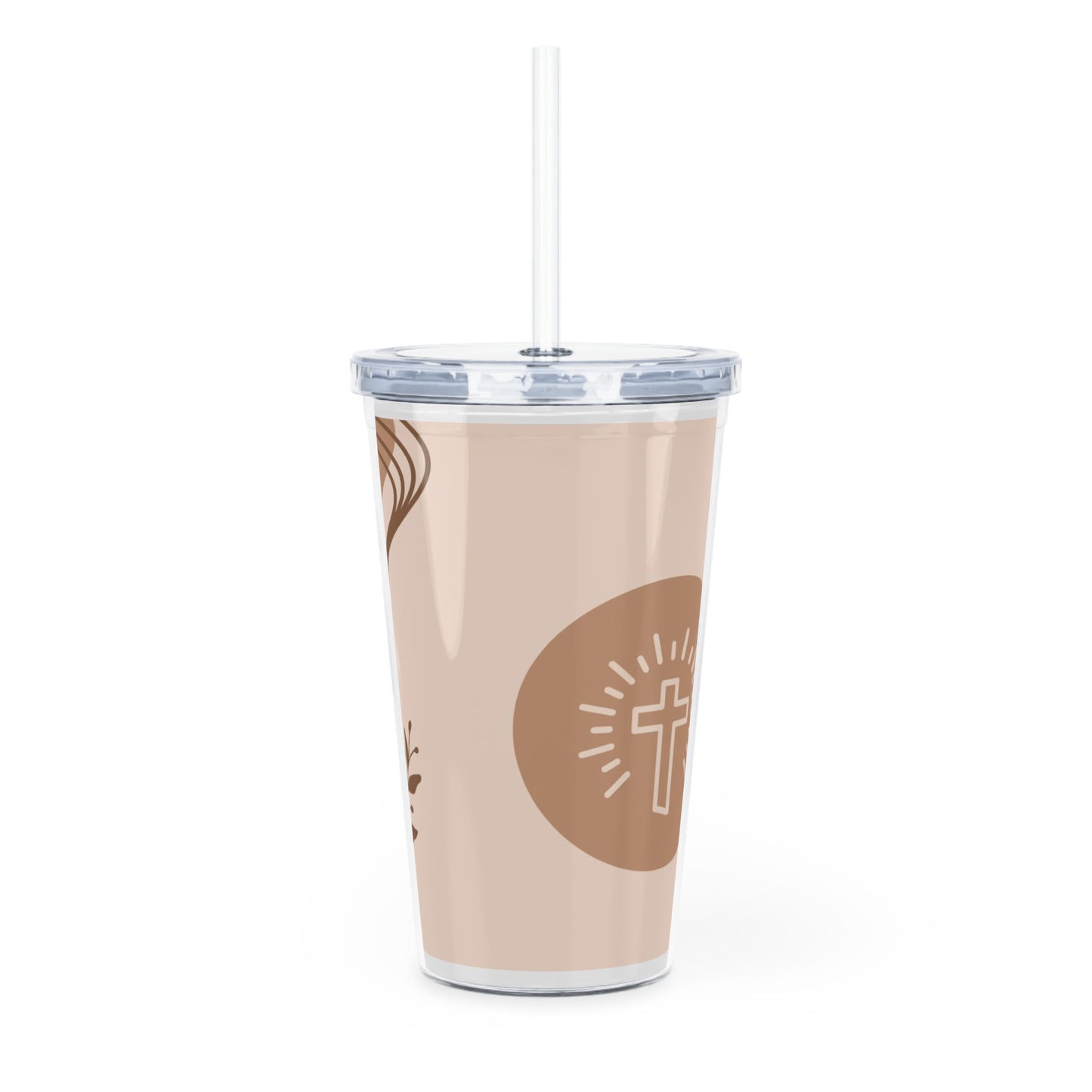 Life Is Better With Jesus Plastic Tumbler With Straw