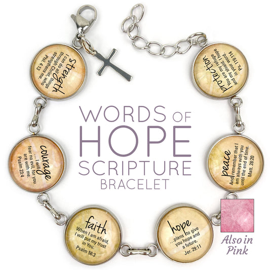 Words of Hope & Scriptures Bracelet
