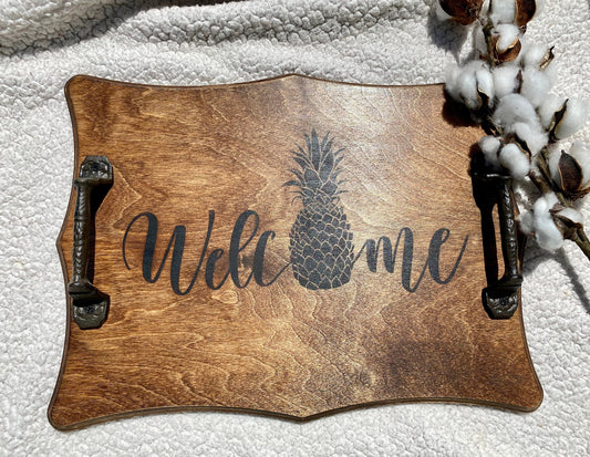 Pineapple Welcome Serving Tray